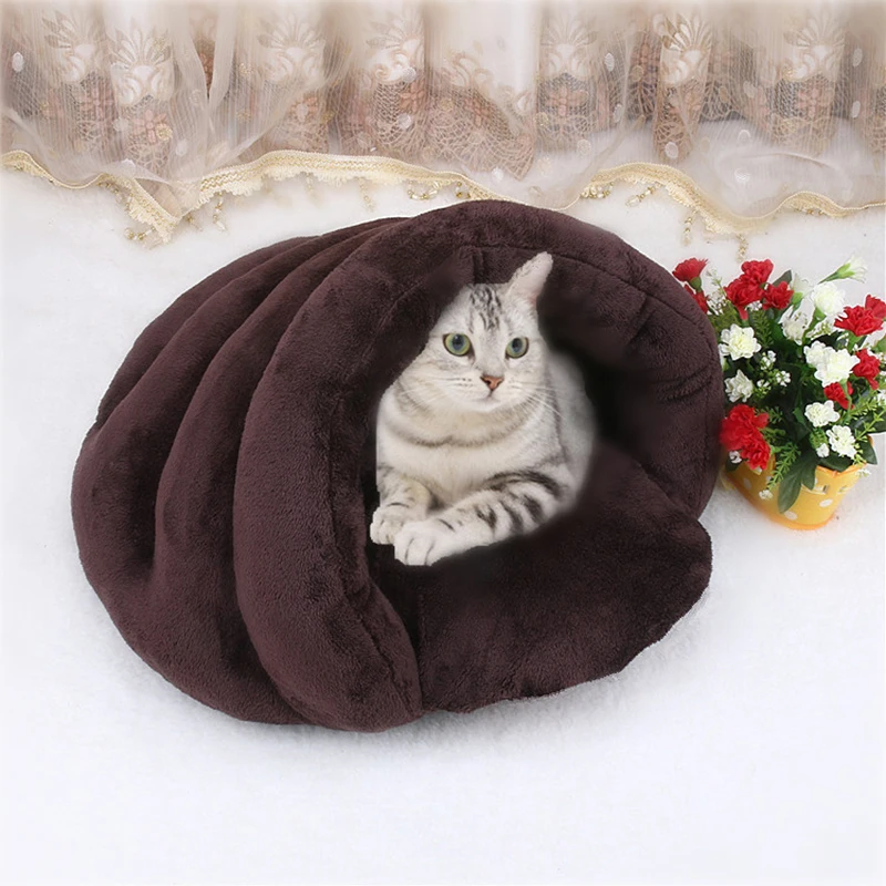 Thicken High Quality Warm Pet Soft Warm Bed House Plush Cozy Nest Cat