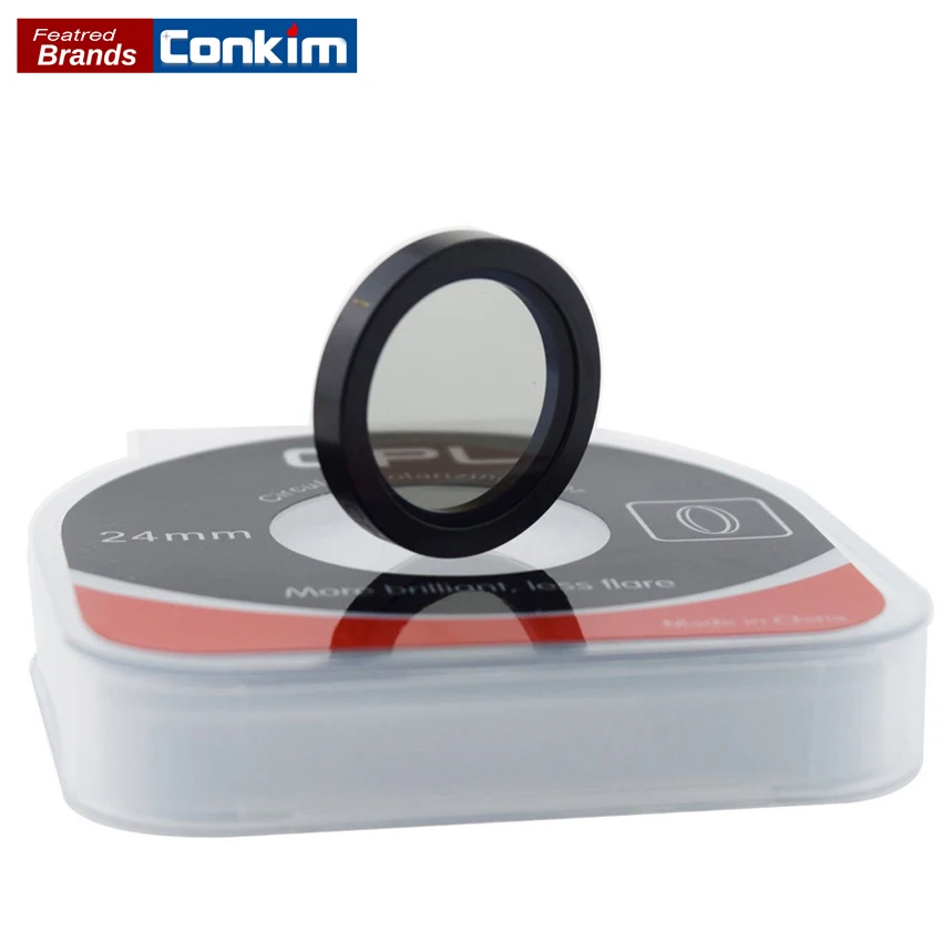 Conkim Top Quality 24mm CPL Filter Magnetic Circular Polarizing Glass Use For Car font b Camera