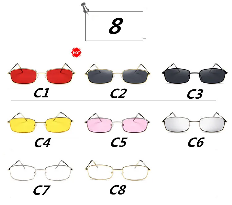 DJXFZLO новые маленькие прямоугольные Солнцезащитные очки женские Ретро брендовые дизайнерские красные солнцезащитные очки мужские очки Женские Унисекс UV400