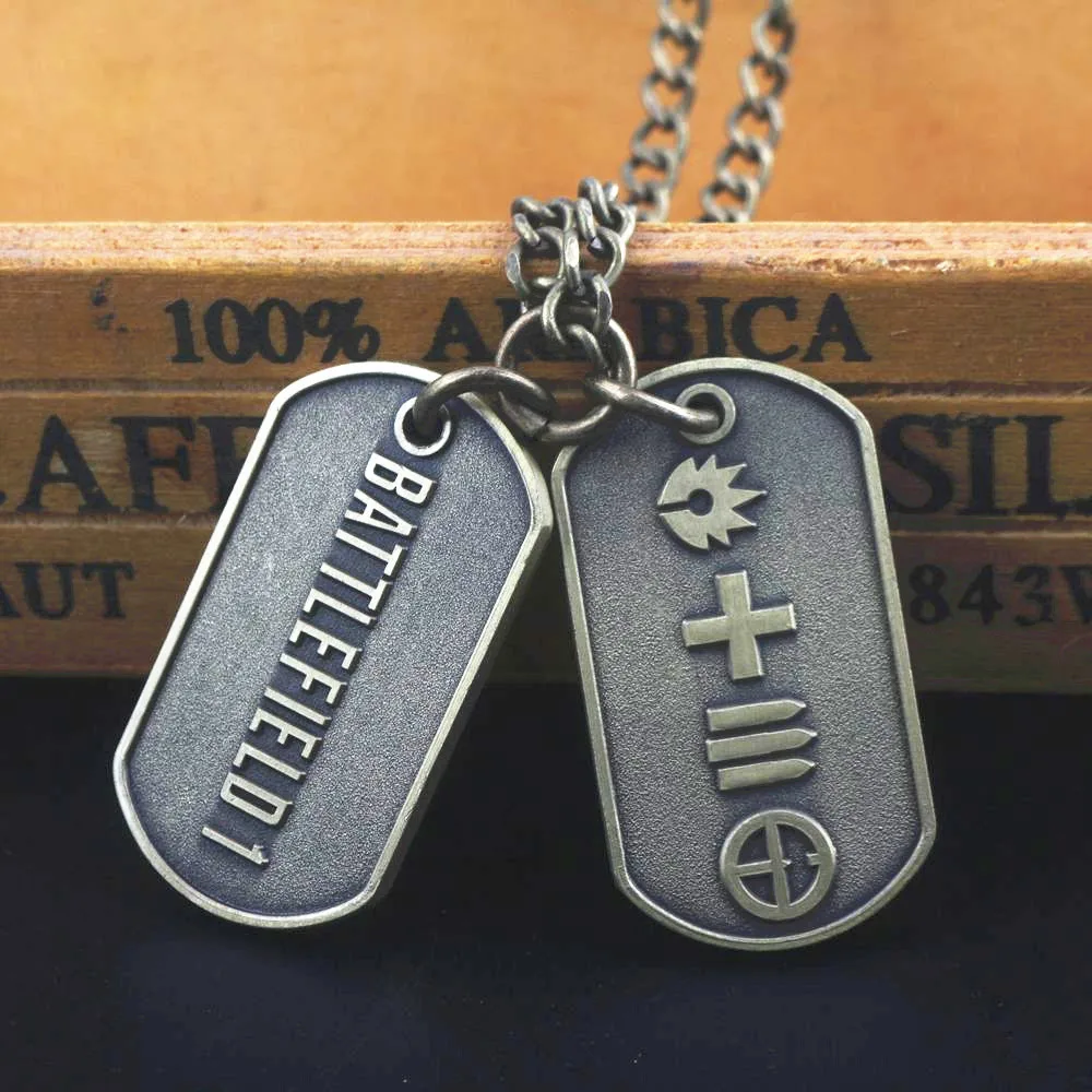 BF4 Battlefield 4 Dog Tag значки военные ожерелье с картой подвески Высокое качество ожерелье Модные мужские ювелирные изделия