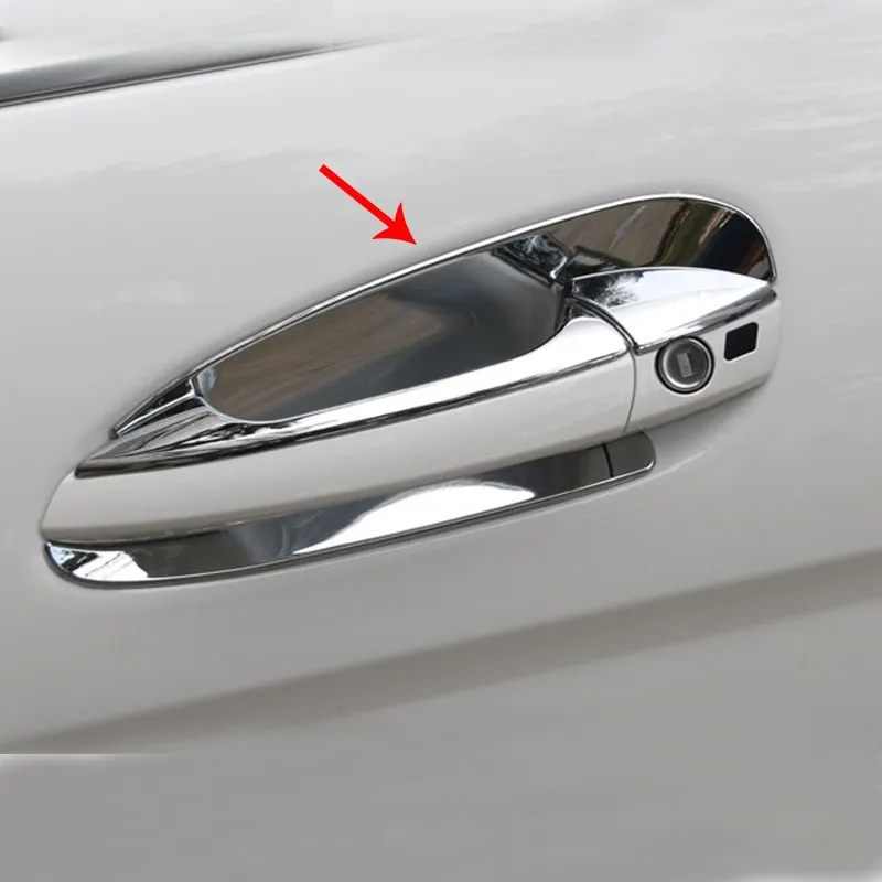 chrome car door handle bowl for mercedes benz c class w204 (9)