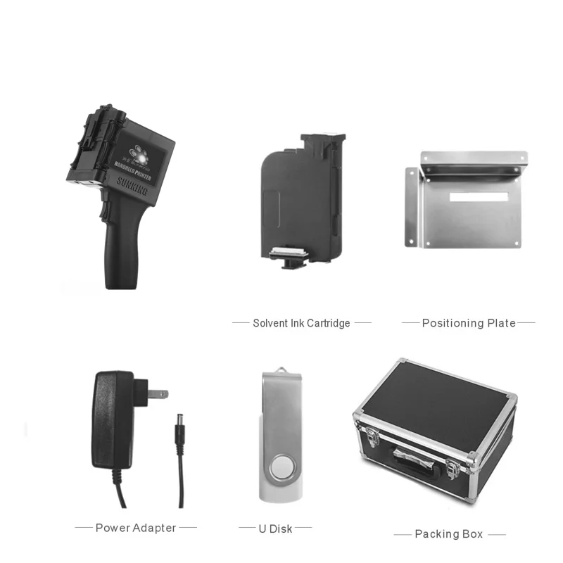 SunKing сенсорный экран 600 dpi ручной Инжекционный принтер для упаковки пищевых этикеток, косметики, пластика, стекла, металла, труб, дерева