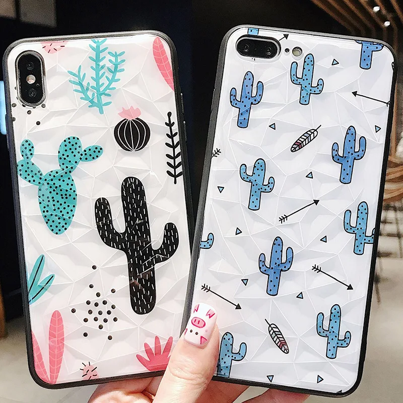 Cactus Soft Phone Case For iPhone 6 S Plus 7 7Plus Fundas Cover 8 X XS XR Max 6S Cases Coque Capinha |