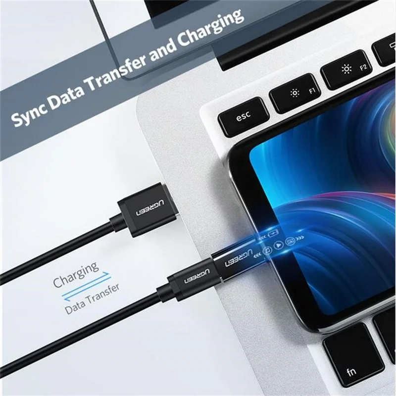 Адаптер Ugreen с micro usb на type c переходник otg для Samsung s9 s8 huawei xiaomi 9 адаптер зарядное