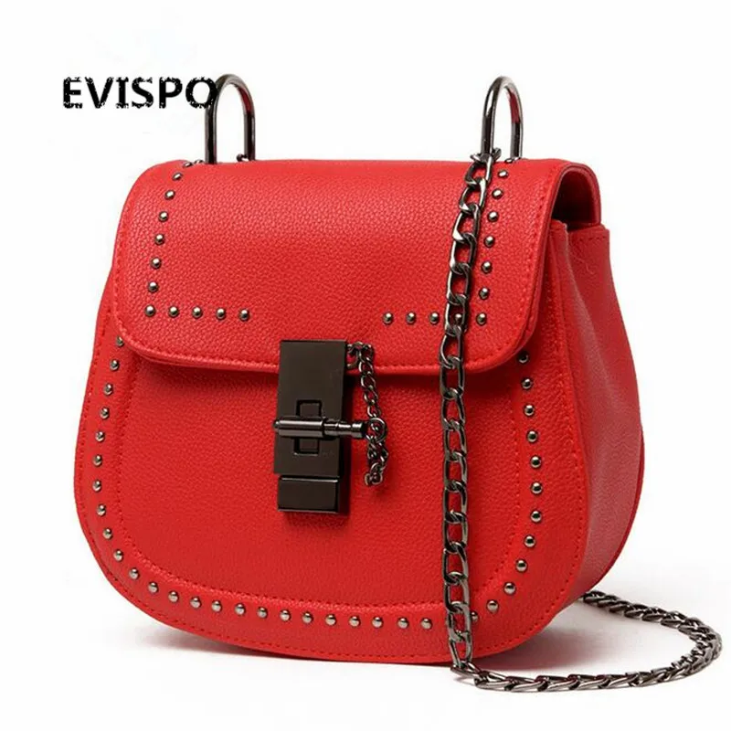 EVISPO Fashion women bag famous brand purses and handbags Casual PU leather female bags women shoulders bags bolsos female tote