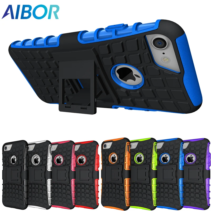 3D Rugged TPU Plastic Hybrid Heavy Duty Armor Phones Case For Apple iPhone 5 5S SE 6 6s 7 8 Plus X XS MAX XR Shock Proof Cover