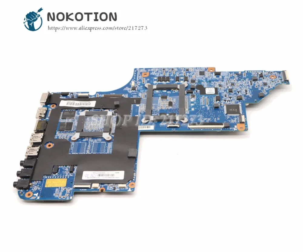Материнская плата NOKOTION 659094 001 для ноутбука HP Pavilion DV7 6000 материнская HM65 DDR3 HD6490