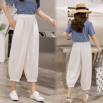 

Leisure Woman High Waist 2019 Summer Wear Sagging Haren Pants Fashionable Bloomers