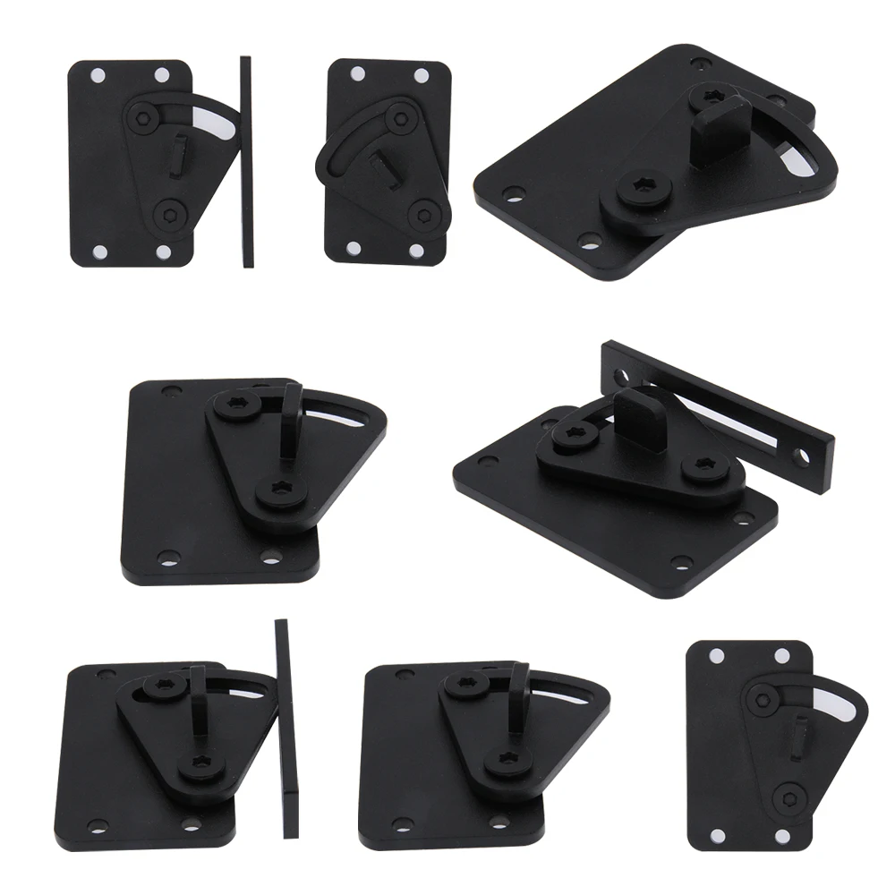 LWZH Black Carbon Steel Sliding Wood Latch Gate Lock Privacy Lock for Sliding Barn Door, Pocket Doors Garage and Shed Wood Gates LWZH Black Carbon Steel Sliding Wood Latch Gate Lock Privacy Lock for Sliding Barn Door, Pocket Doors Garage and Shed Wood Gates