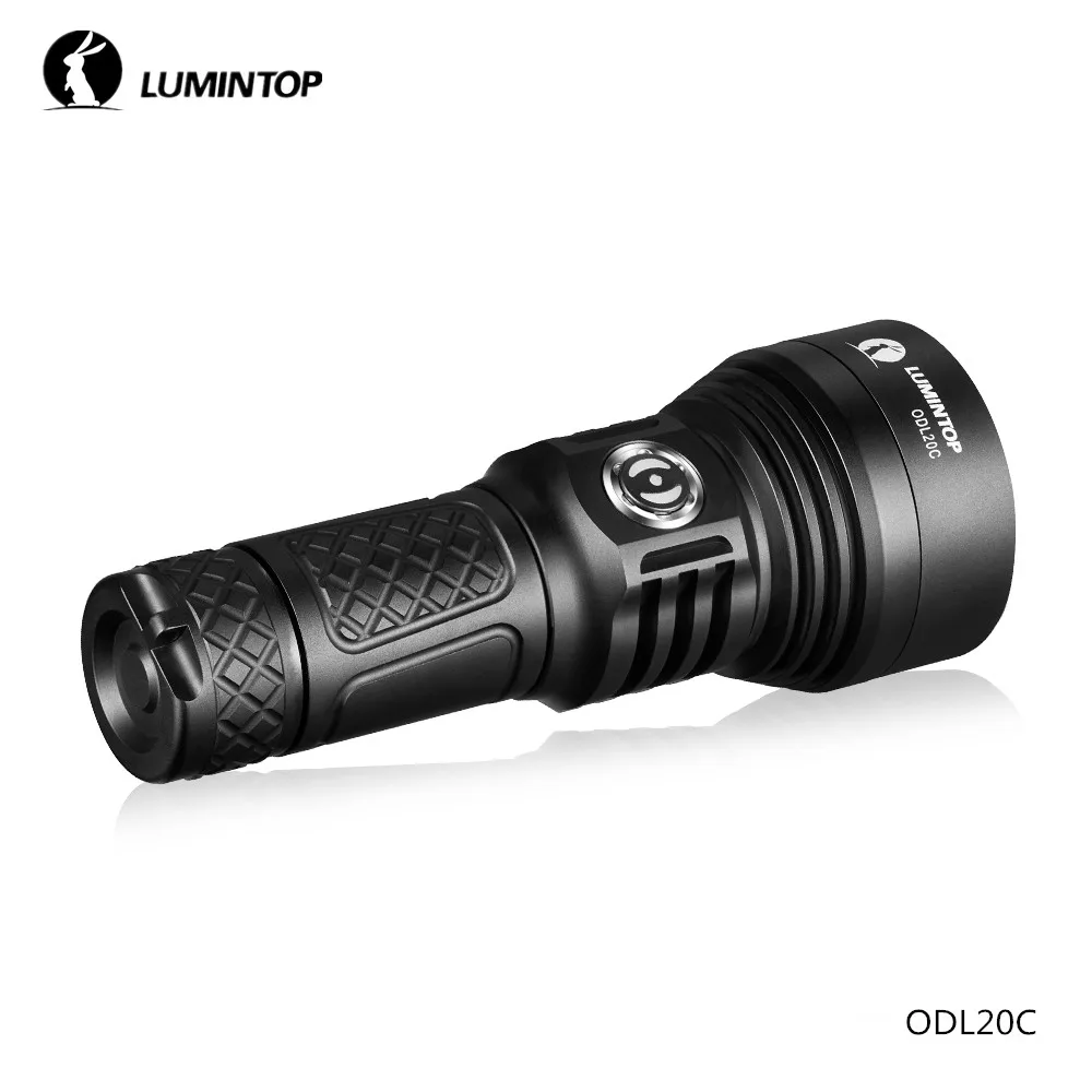 LuminTop ODL20C большой диапазон бросок Тип C USB перезаряжаемые фонарики Cree XHP35 LED 18650 26650