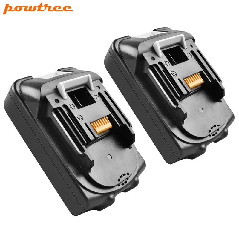 Powtree 2 шт 18 в 2000 мАч для Makita BL1830 Мощность набор батарея замена BL1815 BL1840 LXT400 194204-5 194205-3 194309-1 L30