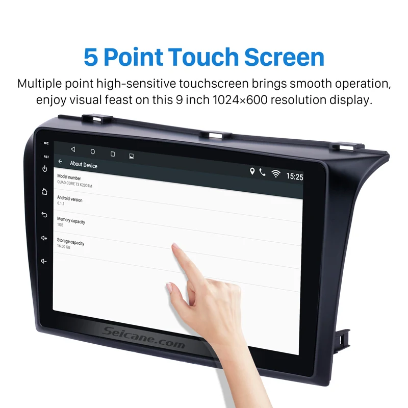 Seicane 9 inch Android 7.1/8.1 GPS Navigation Car Radio Player for 2004-2009 Mazda 3 with Bluetooth WIFI  Mirror Link OBD2