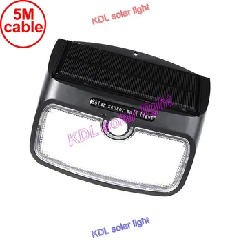 

48 leds split solar panel indoor Light PIR motion radar smart LEDs Solar Human Bod to for Garden Back Door Step Stair Fen