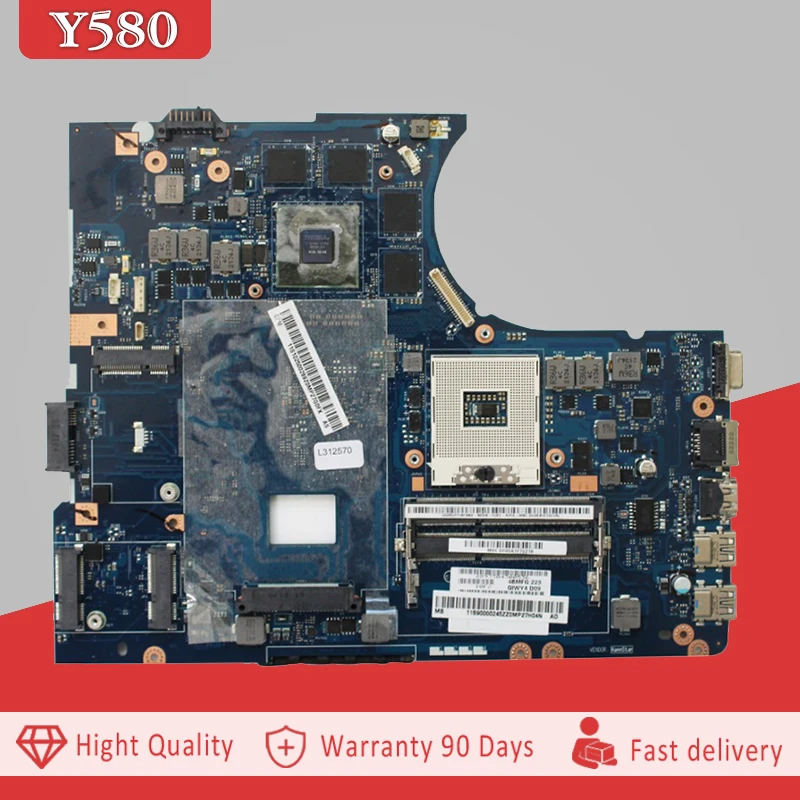 YTAI GTX660M HM76 DDR3 материнская плата для lenovo Y580 Материнская плата ноутбука GTX660M HM76 DDR3 QIWY4 LA-8002P REV: 1,0 материнская плата тест