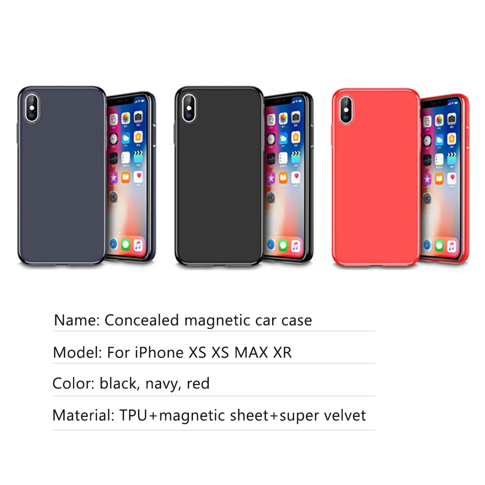 !ACCEZZ Magnetic TPU Soft Shell Case For iphone 10 X XS Protective Back Cover Anti-knock Phone Coque Cases For iphone XS MAX XR (1)