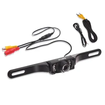 

Waterproof License Plate camera 170 degree 7 LED Night Vision Rear View reverse parking Backup Camera