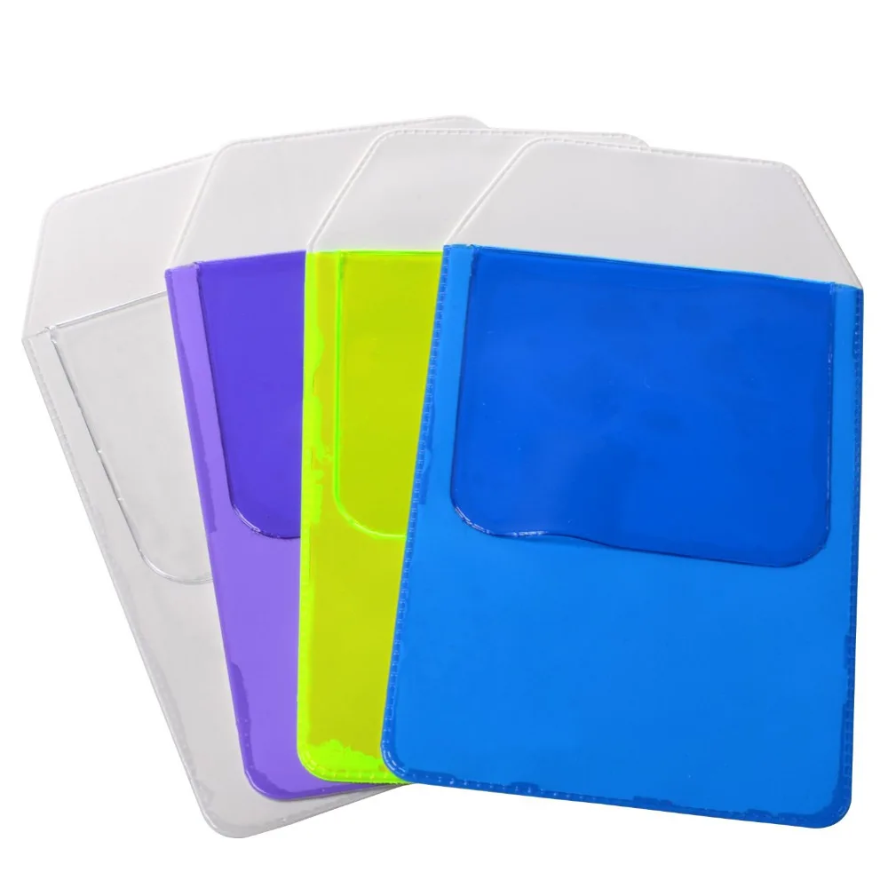

Assorted Colors Pocket Protector for Pen Leaks (Blue&Purple&Transparent&Yellow)