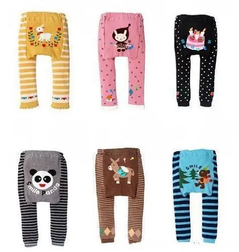Roupa do Bebê das Crianças das Crianças Calças da Criança do Bebê dos Desenhos Ymlbid Lote pp Animados Calças Justas Compridas Warmer Busha Leggings 0-24m 6 Pçs - 4 YMLBID 6 pçs lote Roupa Do Bebê