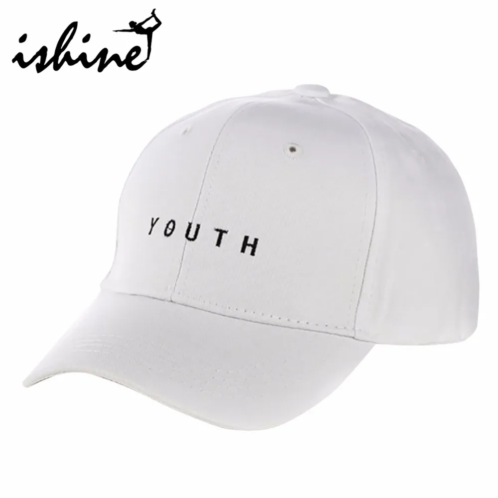 Women Black Golf Caps Youth Letter Embroidery Hats Spring Summer Black