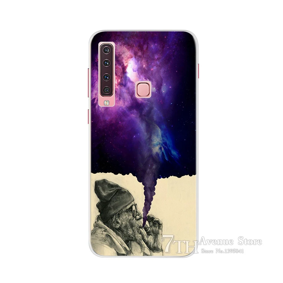 Цветочный чехол для Samsung A9 2018 A 9 A920F Мягкий Силиконовый ТПУ телефона Galaxy A920 с