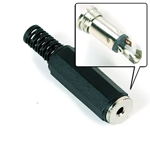 TRS Jack Socket Adaptor Konektor Audio 