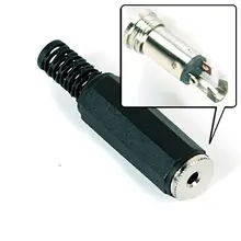 10pcs estéreo 2.5mm fêmea trs jack soquete adaptador conectores de áudio soldagem