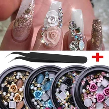 Mixed Colorful Rhinestones for Nails 3D Stones