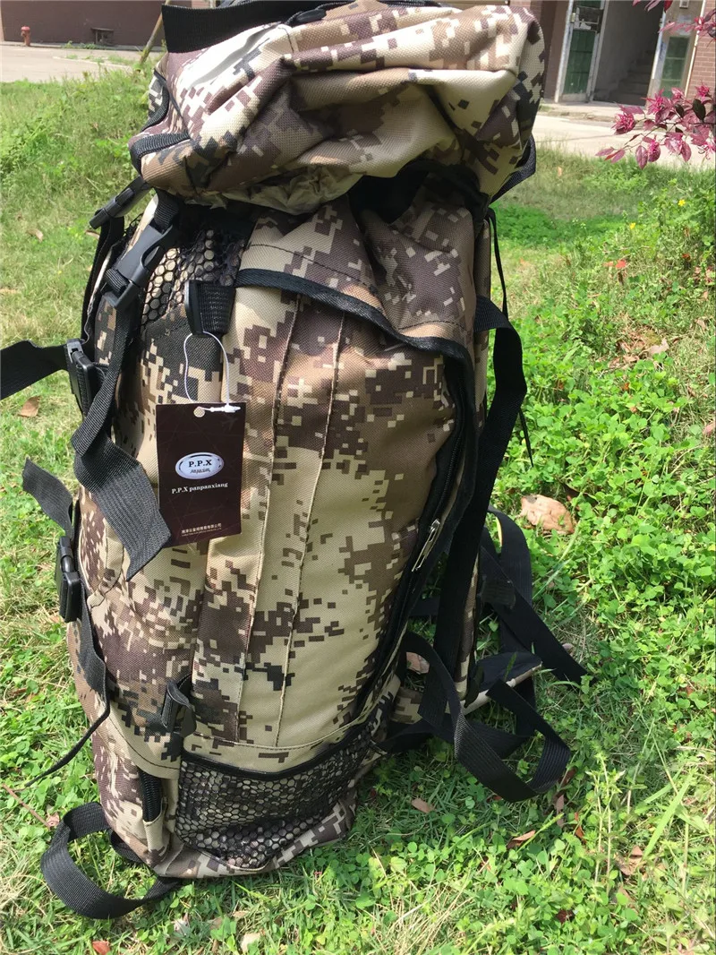 Вместительный походный рюкзак для отдыха на природе, мужской Камуфляжный походный рюкзак, водонепроницаемые спортивные тактические дорожные сумки S008