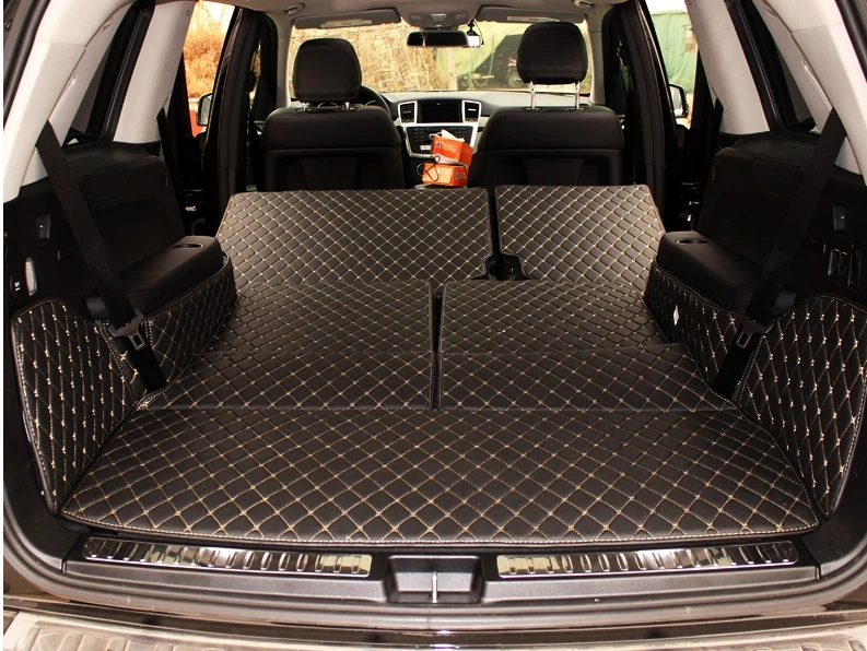 

Good mats! Full set trunk mats for Mercedes Benz GL 350 450 63 X164 7seats 2011-2006 durable cargo liner carpets,Free shipping