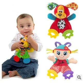 Детские игрушки для младенцев одеяло животных Форма мягкий плюшевый для ребенка игрушка-погремушка с Прорезыватели для зубов прекрасный развития новорожденных детские мобильные игрушки