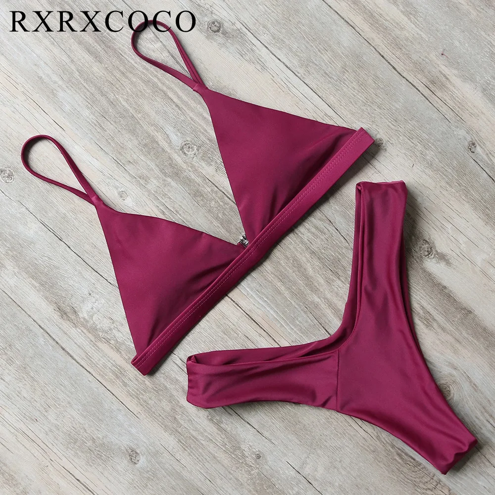 RXRXCOCO 2019 горячие сексуальные бразильские бикини женские Купальники Топ бандажный