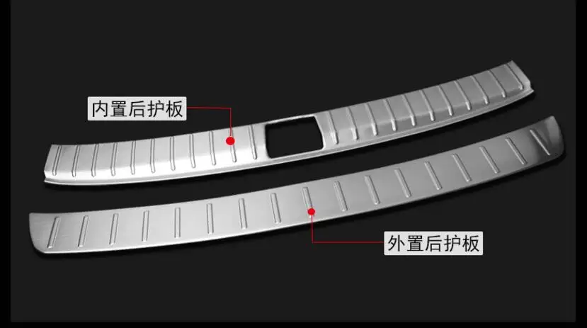 Нержавеющая сталь автомобиля задний багажник двери протектор порога Накладка подходит для Фольксваген Touran