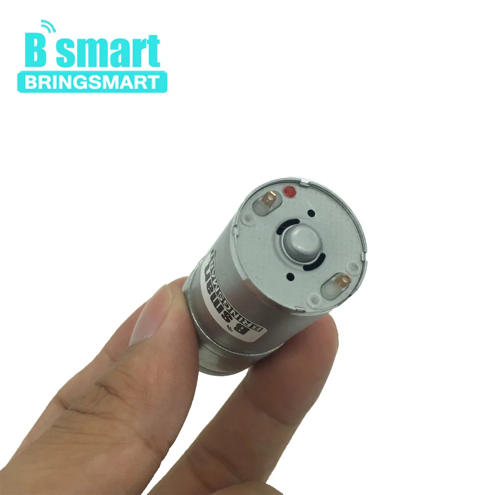 Bringsmart GA25-370 DC мотор-редуктор 6-24 в D форма 25 мм Длинный вал мотор мини-редуктор Шестерня электродвигатель DIY аксессуары