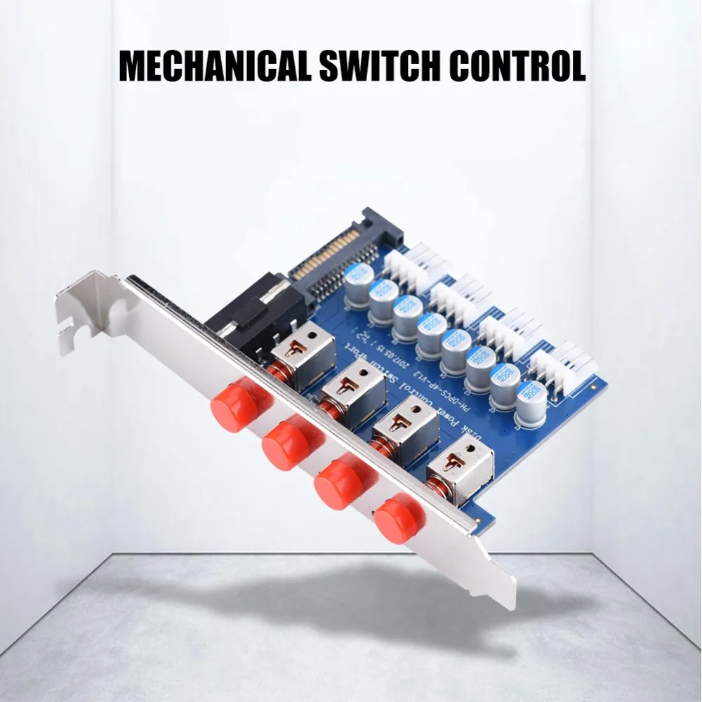 

HDD Power Control Switch Hard Drive Selector SATA Drive Switcher For Desktop PC Computer