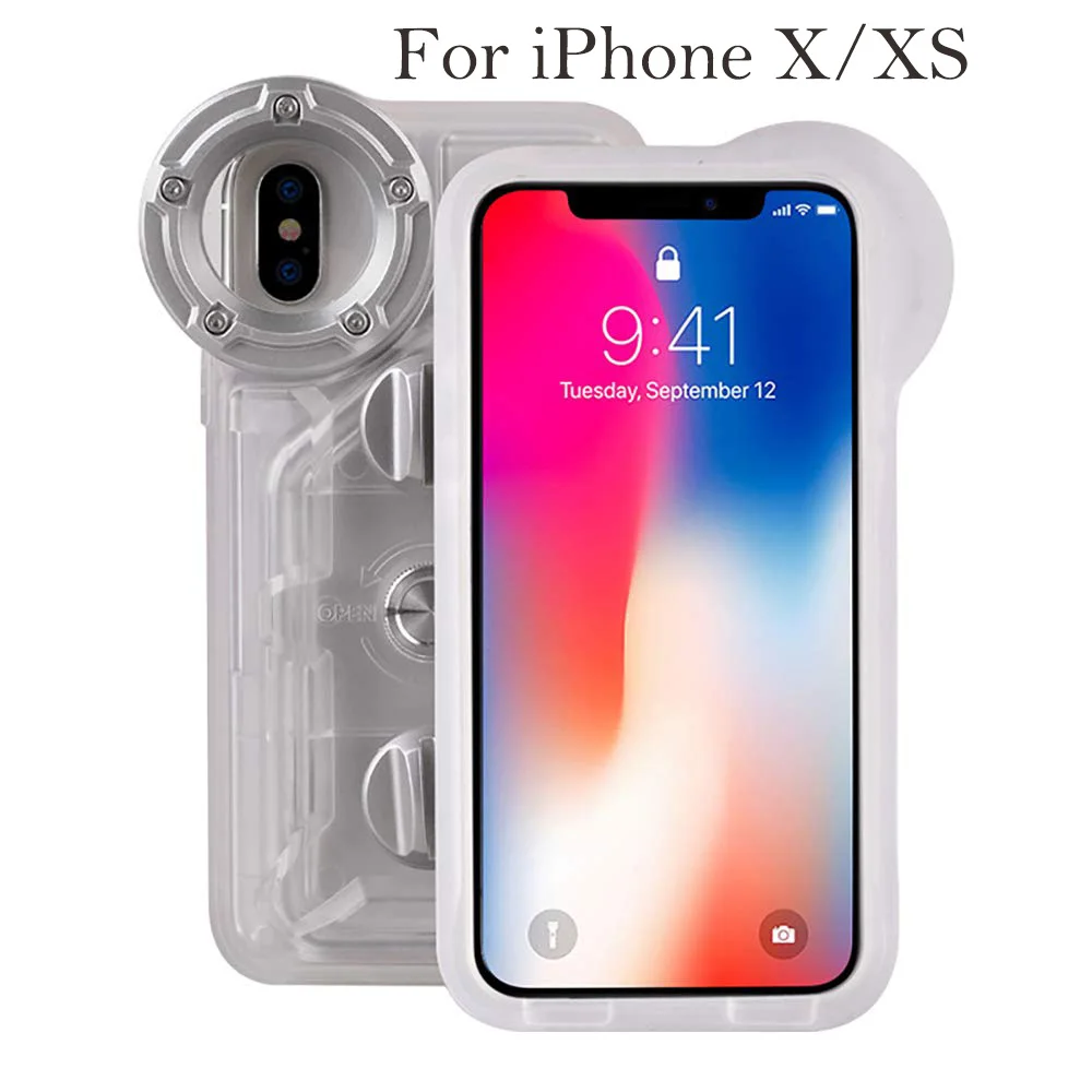 Плавание Дайвинг чехол для iPhone 6 7 8 Plus XS MAX XR samsung huawei для xiaomi LG универсальный чехол Подводный сотовый телефон сумка - Цвет: For iPhone X XS