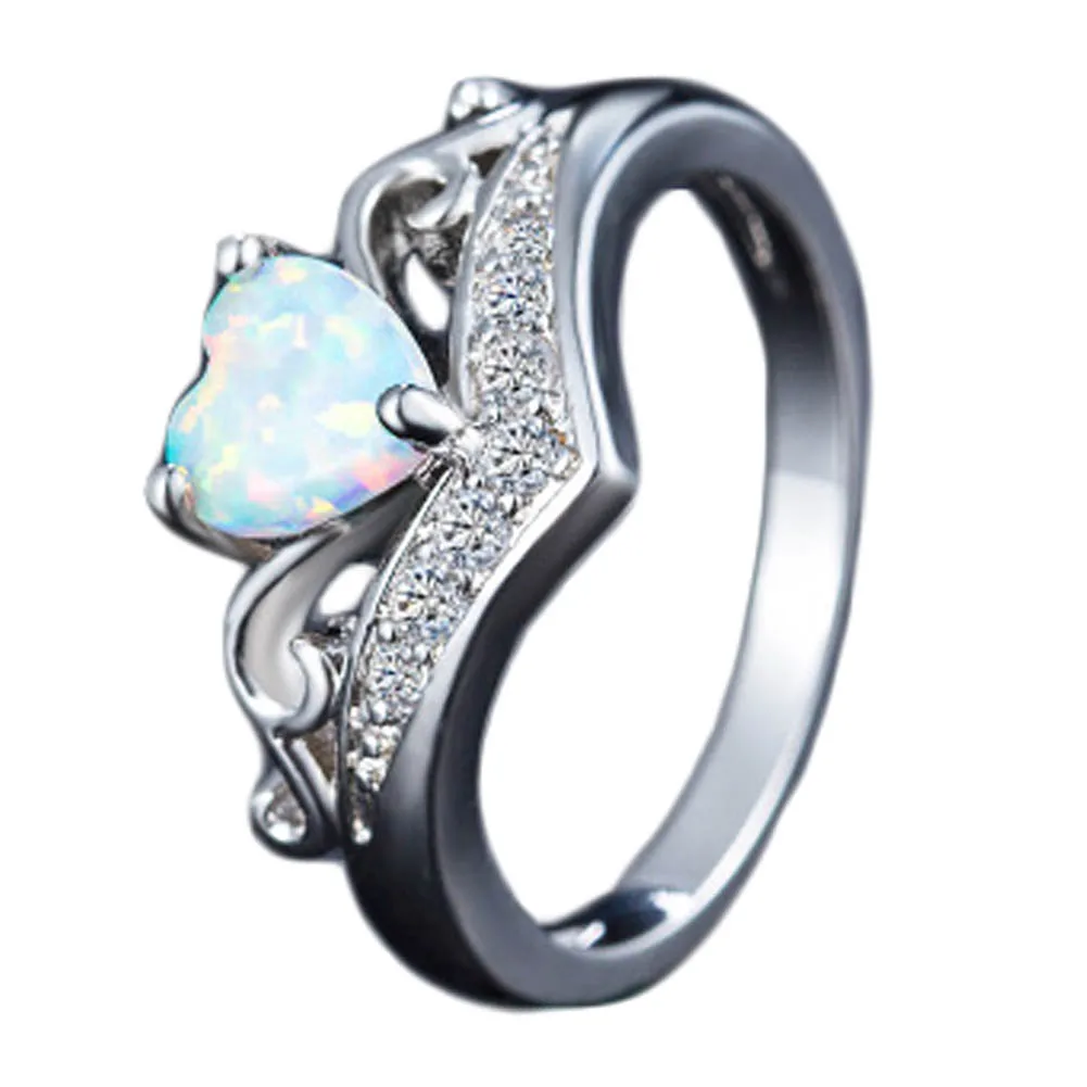 virgin rainbow opal ring