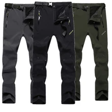 

Thicken Outdoor Quick Dry Hiking Pants Men Winter Mountain Climbing Fishing Trousers Army Trekking Sports Waterproof Pants P003