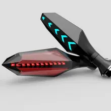 New Style Motorcycle Turn Warning Signal Light Led Flasher Water Flowing Lights Indicator Blinker