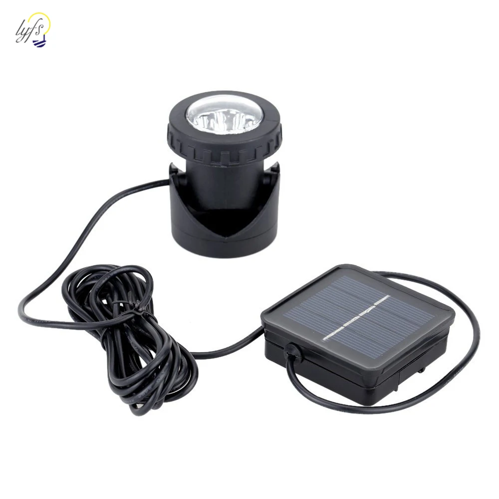 

lyfs 2019 New arrival waterproof IP68 solar power luminaria 6leds spotlight Aquarium light bulb garden light decoration