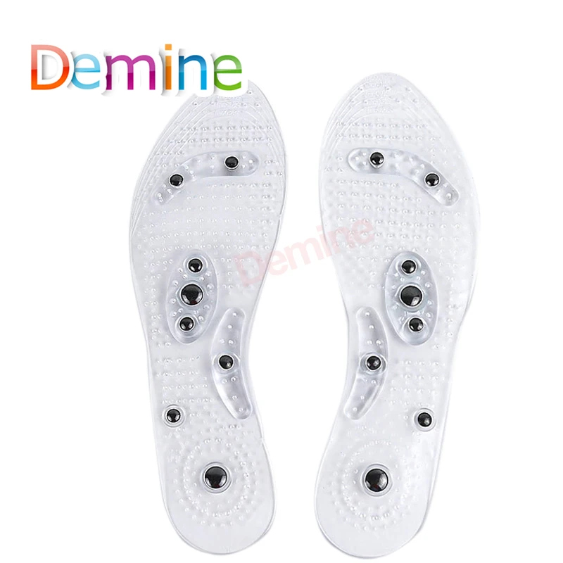

Demine Magnetic Insoles Transparent Silicone Slimming Insole for Massage Foot Weight Loss Health Care Anti-fatigue Shoes Pads