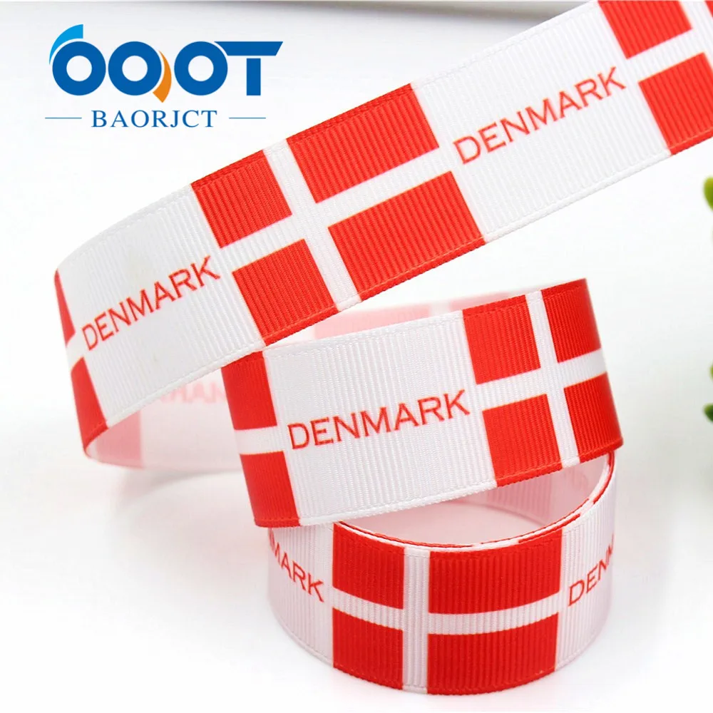 Ленты OOOT BAORJCT 181113 25 мм 10 ярдов серия с национальным флагом термотрансферная лента