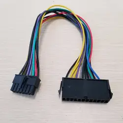 10 шт./лот ATX 24Pin к 14Pin Питание кабель 18AWG провод для ПК DIY lenovo Q77 B75 A75 Q75 материнская плата 30 см