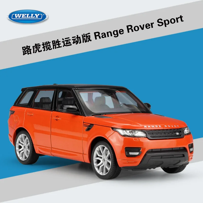 WELLY масштаб 1:24 высокий симулятор Металлическая Модель Aurora Land Range Rover Sport SUV литая