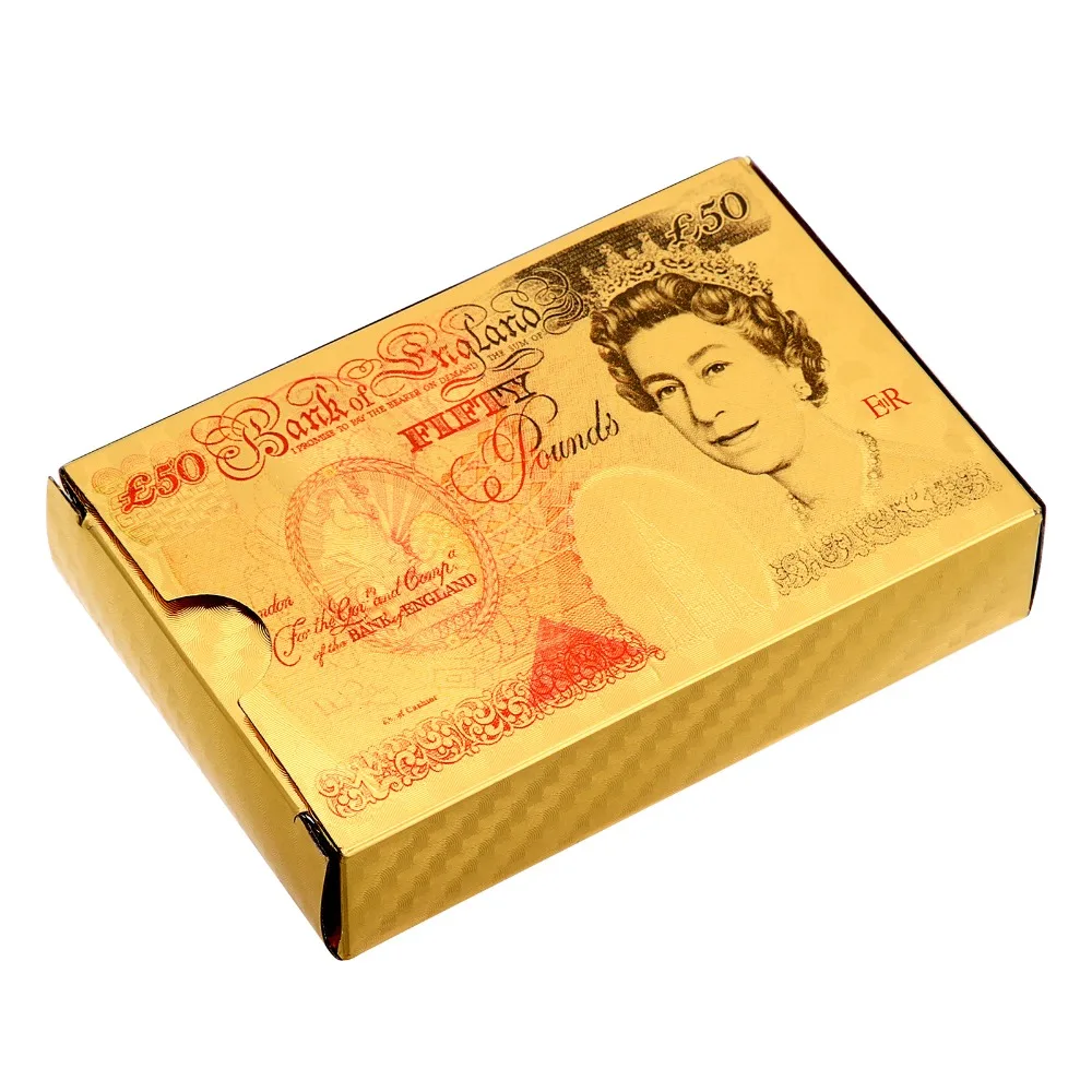 Goedkoop Dollar Euro Pond Doos Poker 1 stks Magic Regelmatig Speelkaarten Rider Back Standaard Decks Goocheltruc Gratis Verzending