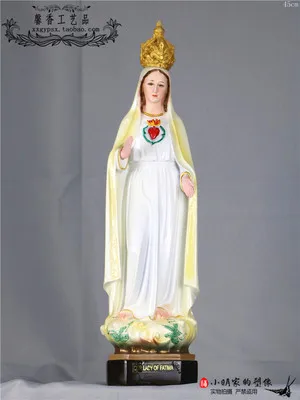 40 см Иисус Святой Марии Девы Марии был незапятнанной Лютер статуя размещен католицизм импорт святых дома украшения - Цвет: H 45cm