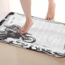 Мотоциклетные стильные уличные коврики, забавные Противоскользящие коврики для ванной, коврики для двери, входные коврики