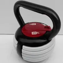 20 фунтов Регулируемый Вес чугунные гири чайник-колокольчик гантели