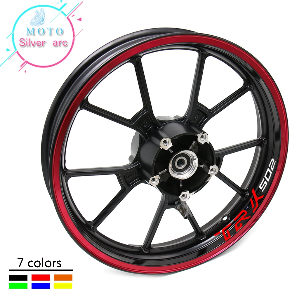 

TRK New Motorcycle front&Rear Edge Outer Rim Sticker Wheel Decals Reflective waterproof stickers For Benelli TRK 502 TRK502X C