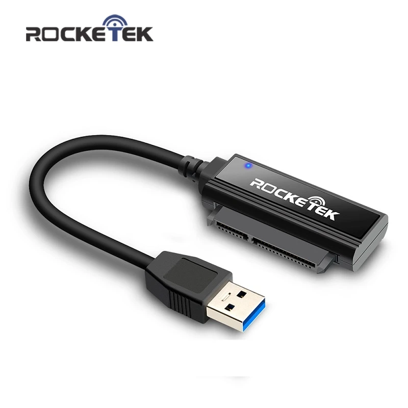 

Rocketek High Quality USB 3.0 to SATA Hard Drive Adapter Support UASP SATA I II III for 2.5 inch HDD and SSD External Hard Drive