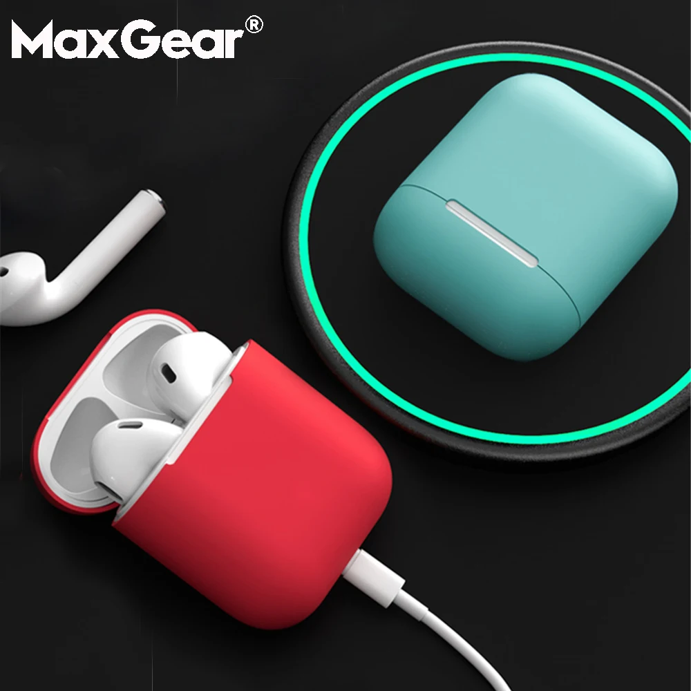 Original Liquid Silicone Earphone Covers For Apple AirPods 1 2 Accessories Cases Wireless Bluetooth Air Pods Protection Earpods